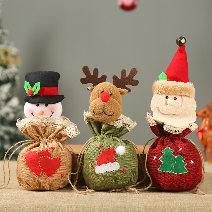 Niedlicher Weihnachtsgeschenkesack im Rentier-Design Karnz