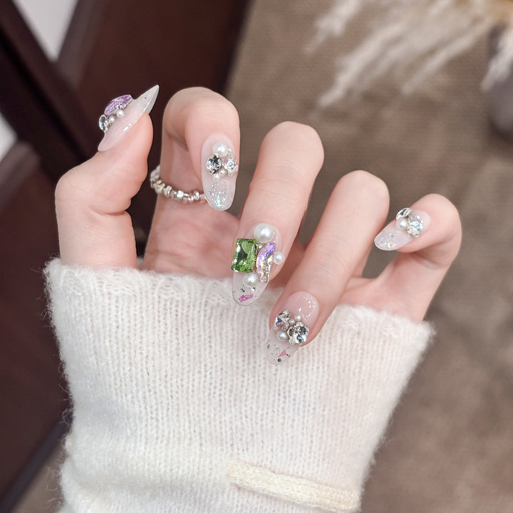 Glamouröse 3D Dekorative Nagelspitzen