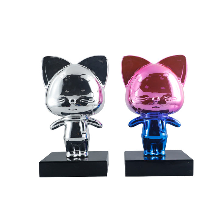 Verspielte Katzenfigur