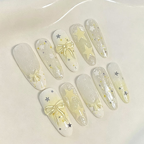 Elegantes florales Nagelkunstset