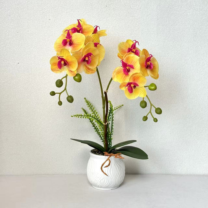 Elegante Künstliche Orchideenpflanzenanordnung für die Wohnraumdekoration