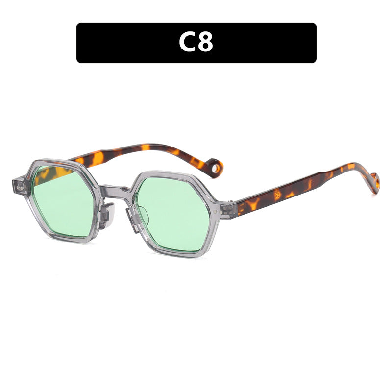 Damen hexagonale Sonnenbrille im modernen Design mit schützenden Gläsern Karnz