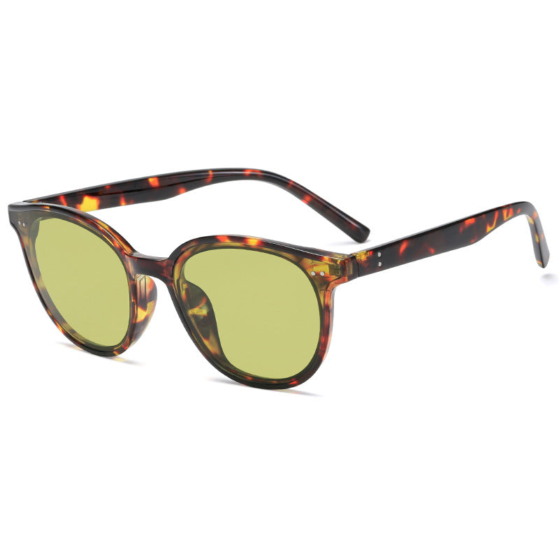Damen runde Sonnenbrille mit stilvollem Design und UV-Schutz Karnz