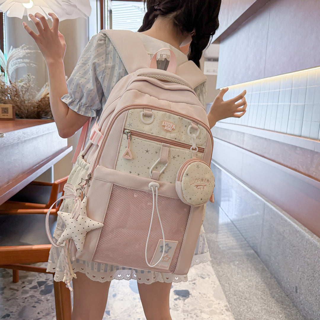 Stylischer Multifunktions-Rucksack mit gepolsterten Gurten Karnz