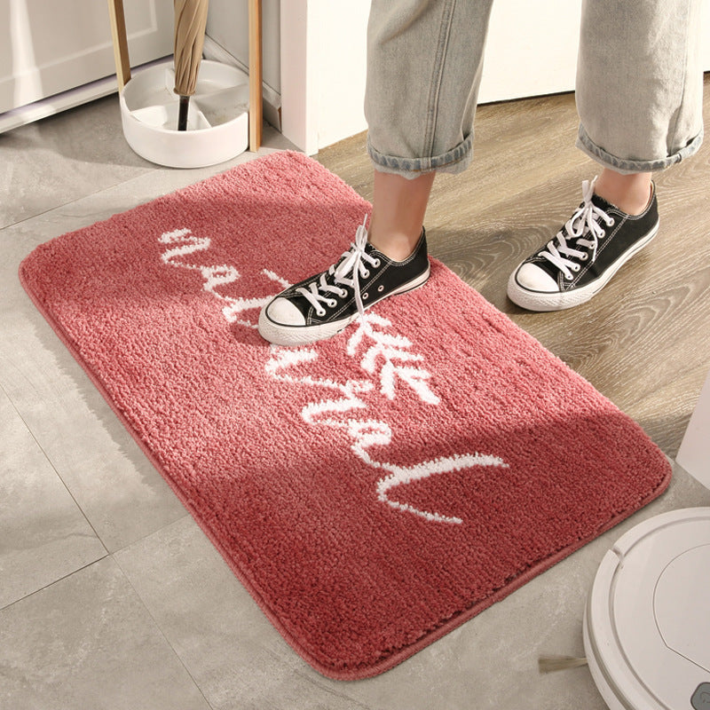 Plüschabsorbierende Memory-Schaum-Badezimmermatte mit rutschfester Rückseite