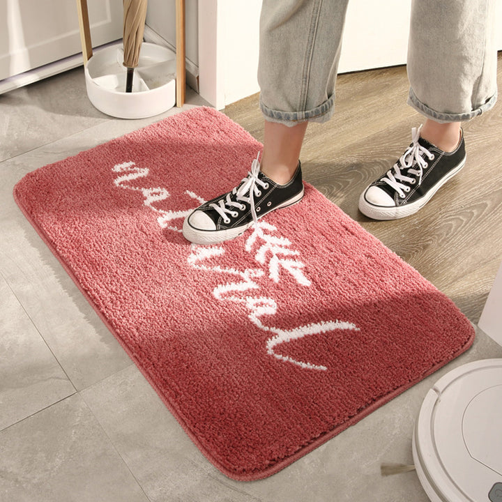 Plüschabsorbierende Memory-Schaum-Badezimmermatte mit rutschfester Rückseite