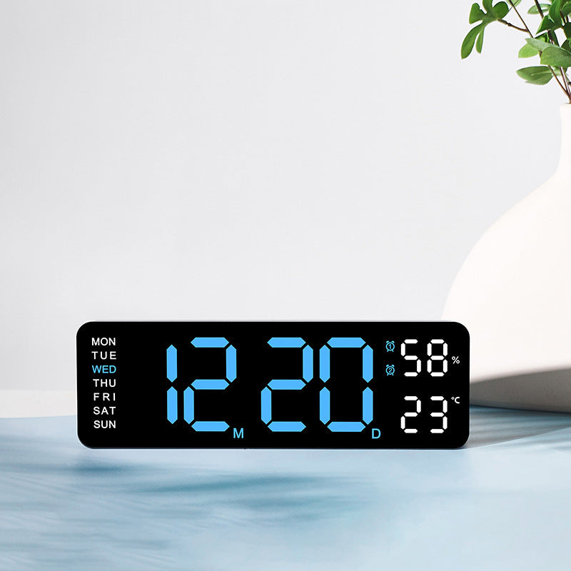 Digitaler Wandwecker mit Temperatur- und Luftfeuchtigkeitsanzeige Karnz