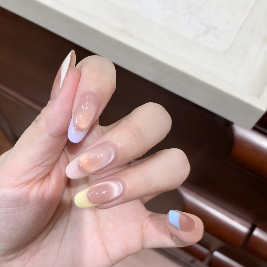 Ombre Französische Tip Press-On Nägel Karnz