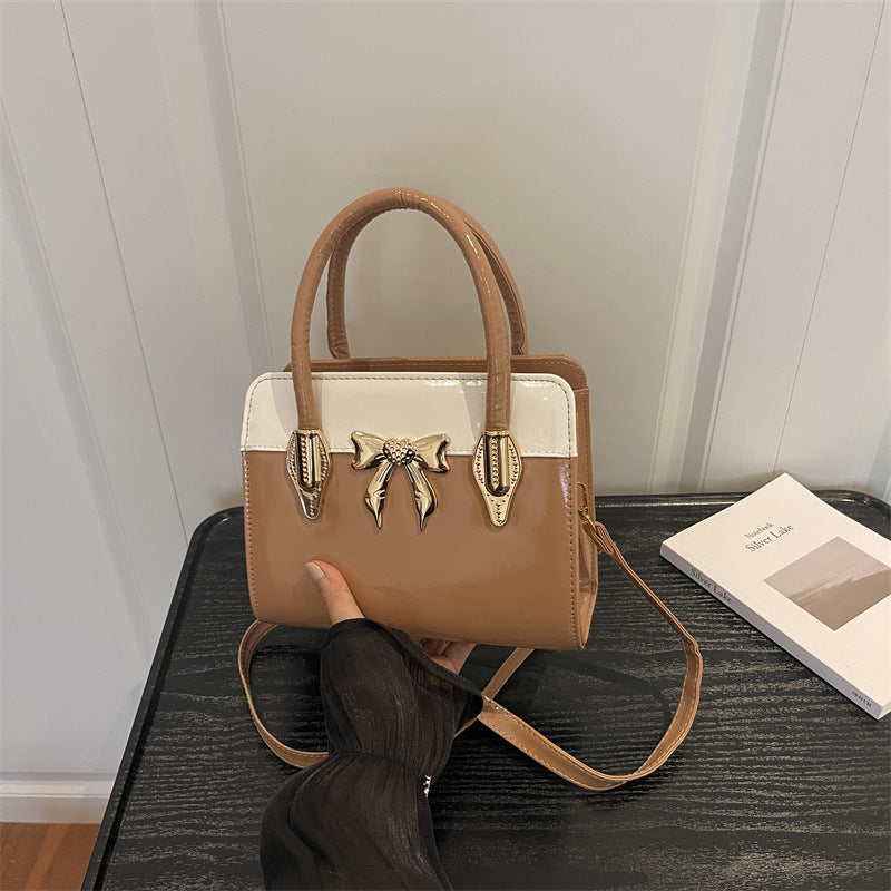 Elegante Bow-Akzent Handtasche