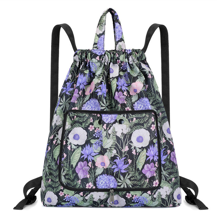 Leichter Blumen-Schnür-Rucksack Karnz