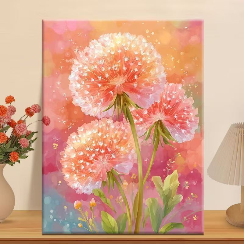 Floral Fantasy Illustration Leinwandkunst Karnz