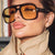 Damen Sonnenbrille im markanten, kantigen Design mit UV-Schutz Karnz