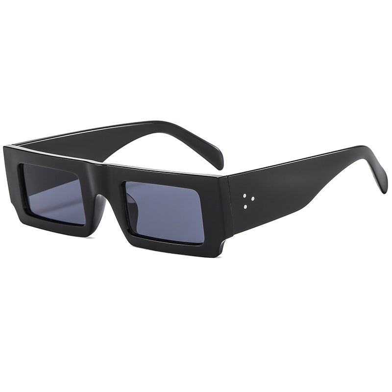 Damen statement Sonnenbrille mit quadratischem Rahmen und futuristischem Design Karnz