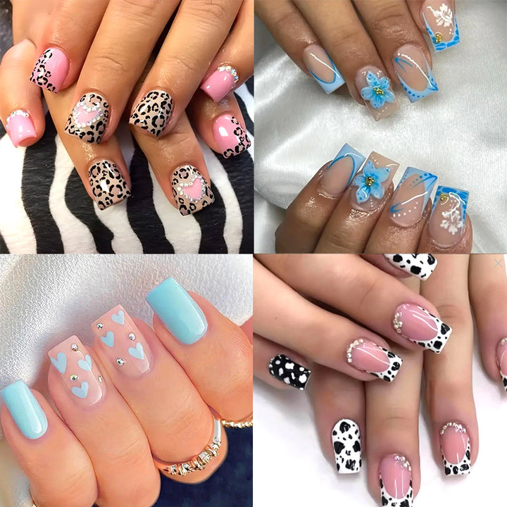 Elegante Lange Acryl Nagelverlängerungen Karnz