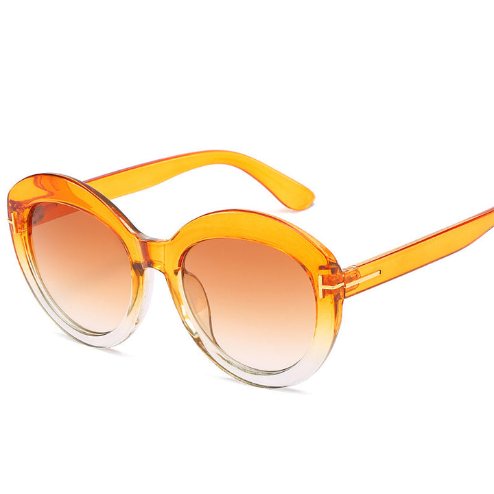 Oversized Gradient Lens Sonnenbrille Karnz