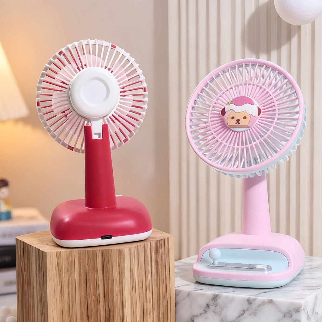 Damen Tragbarer Tischventilator mit einstellbarer Neigung und USB-Anschluss Karnz