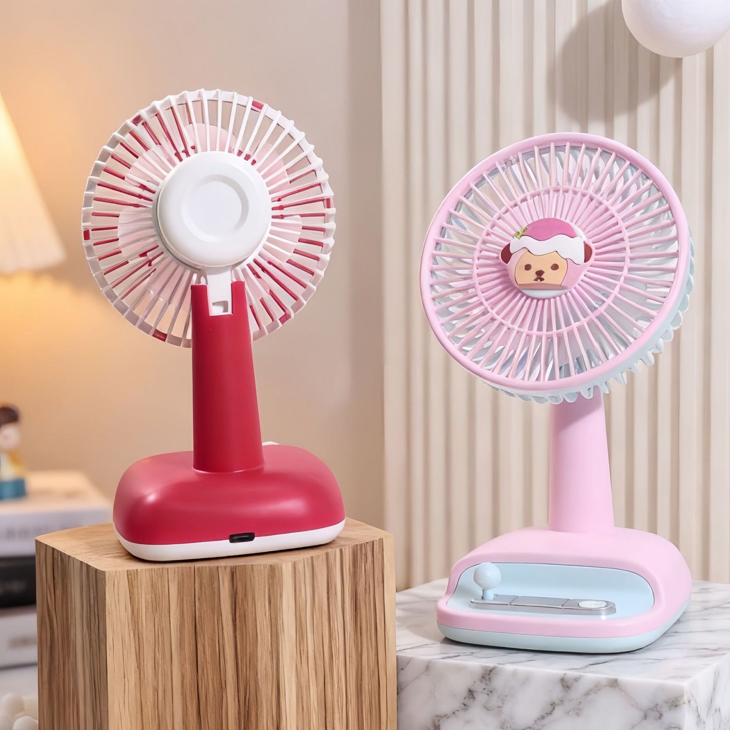 Damen Tragbarer Tischventilator mit einstellbarer Neigung und USB-Anschluss Karnz