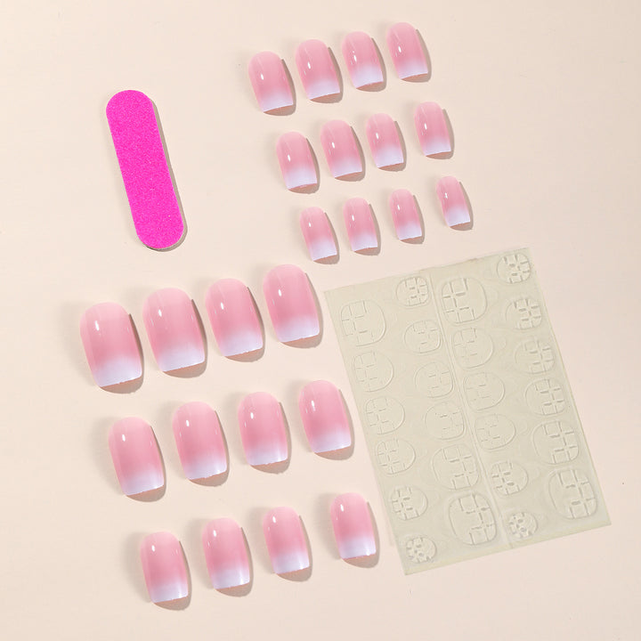 Glänzende Ombre Nagelkunst Erweiterungen Karnz