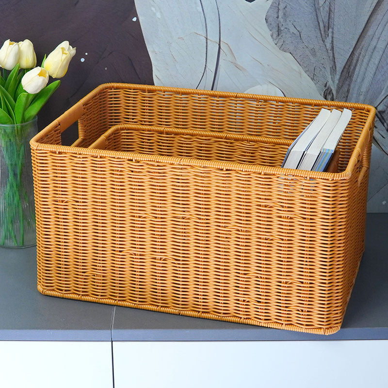 Rattan Aufbewahrungskorb mit Griffen Karnz