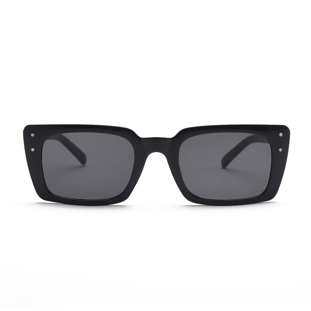 Damen quadratische Sonnenbrille mit tierischem Muster Karnz
