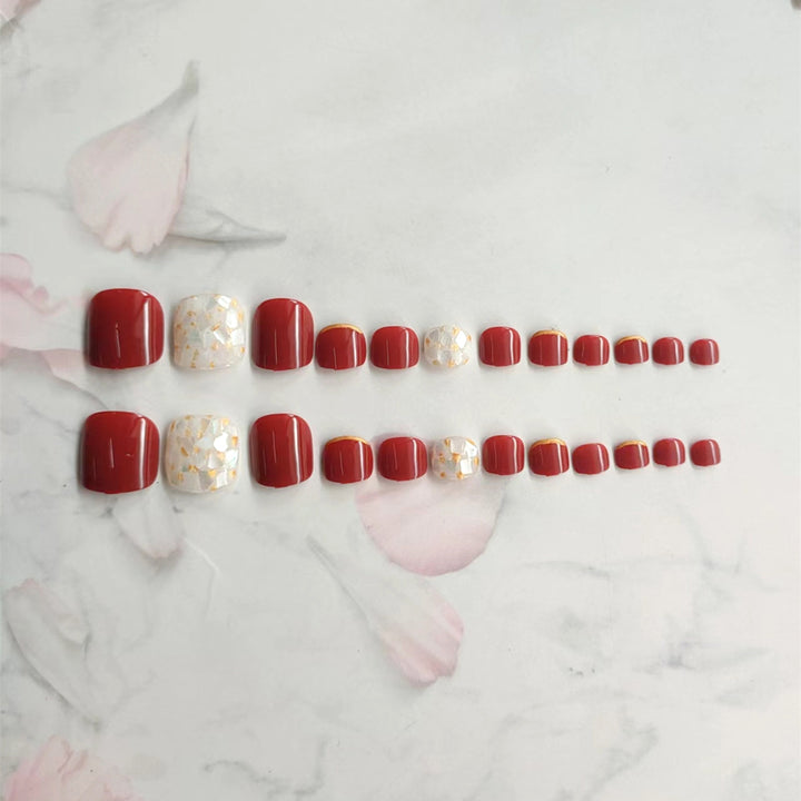 Dekoratives Nagelkunst Pediküre Set Karnz