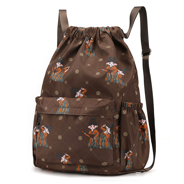 Fun Cartoon Print Drawstring Rucksack Karnz