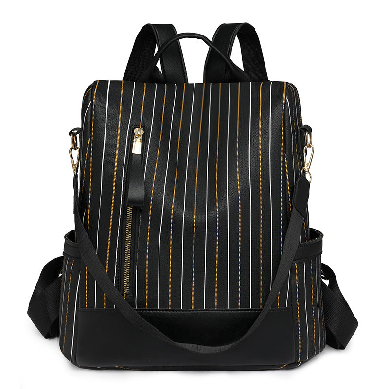 Stylische vertikale gestreifte Rucksack