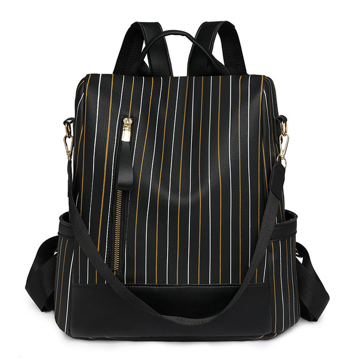 Stylische vertikale gestreifte Rucksack