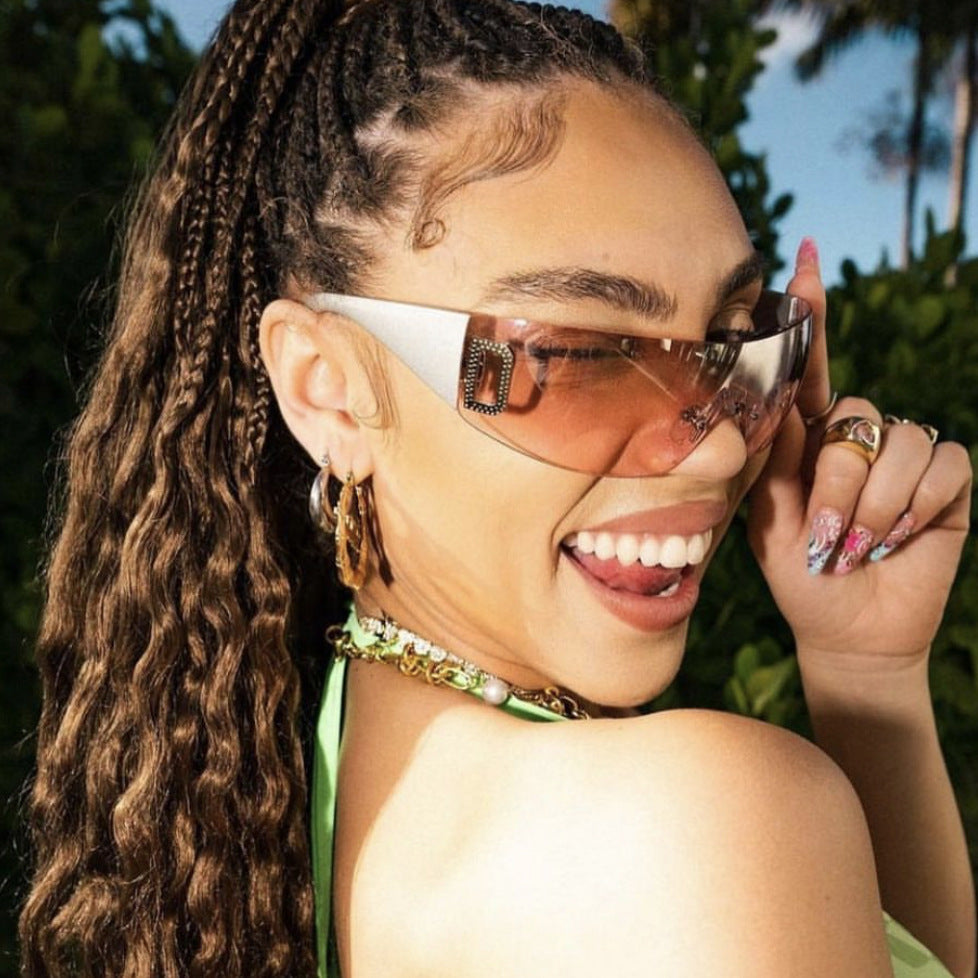 Damen sportliche modische Sonnenbrille mit elegantem Design und UV-Schutz Karnz