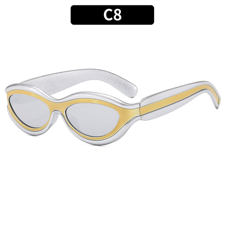 Retro-inspirierten schlanken Sonnenbrille