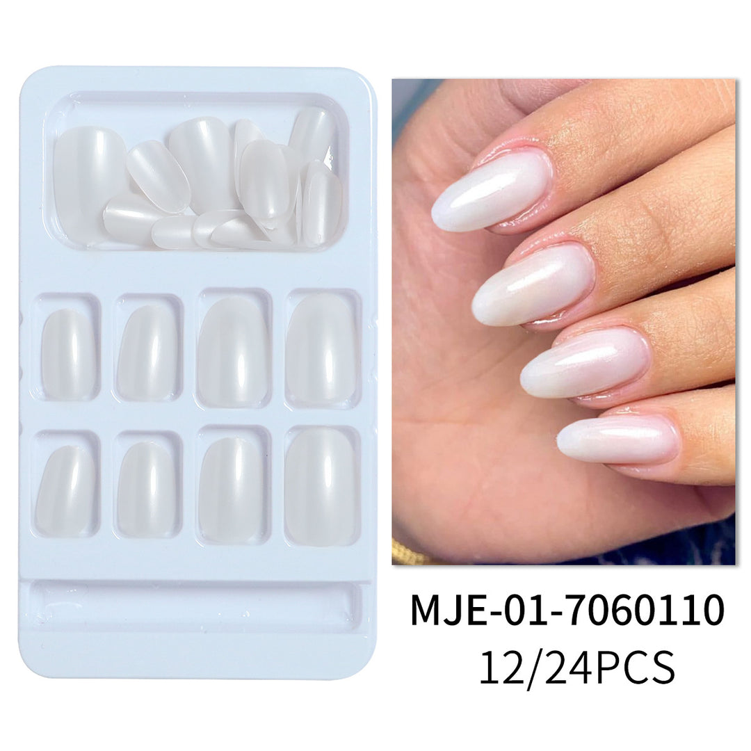 Premium Glänzende Mandelförmige Press-On Nagelspitzen Karnz