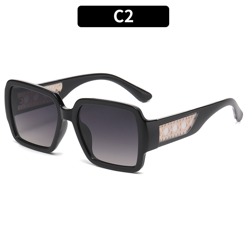 Elegante geometrische quadratische Sonnenbrille