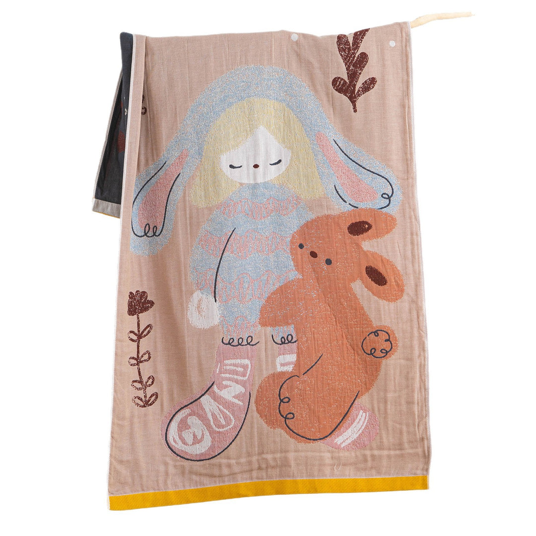 Damen Kuscheltuch mit bearbeitetem Bärenmotiv Karnz