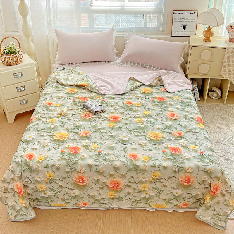 Blumenmuster leichte Decke