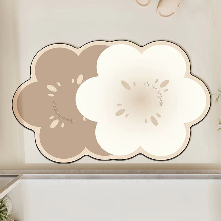 Dekorative florale Teppichmatte