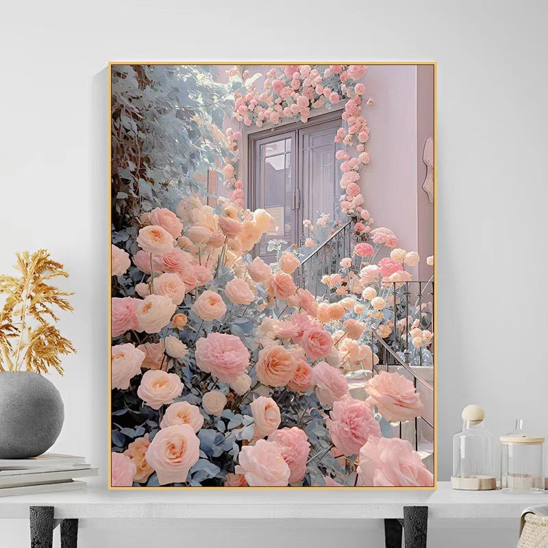 Floral Garden Scene Wandkunst Karnz