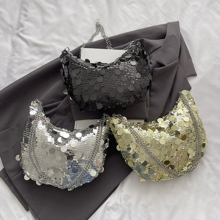 Pailletten-beschichtete Abendhandtasche