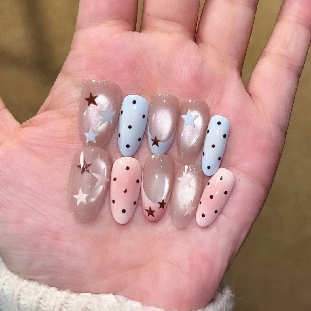 Premium Glitzernde Press-On Nagelerweiterungen Karnz