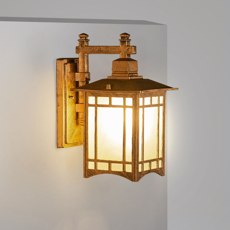 Moderner wasserdichter Solar-Aluminium-Chinesischer Pavillon Form 1-Licht-Wand sconces Lampe | Karnz