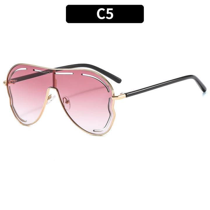 Futuristische Übergroße Schild Sonnenbrille