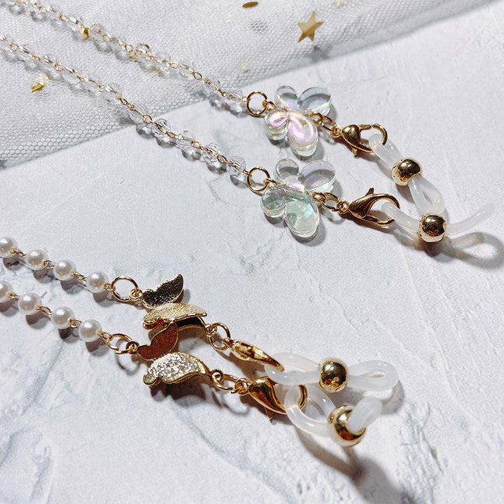 Perlen-Brillenhalterkette mit Eleganten Anhängern Karnz