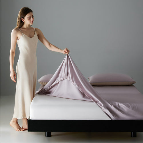 Luxuriöses Deep-Fit Kühl-Satin Spannbetttuch