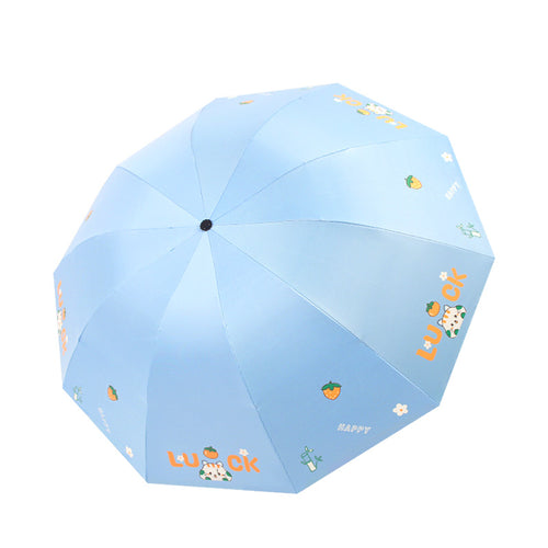 Damen Faltbarer Regenschirm mit buntem Motiv Karnz