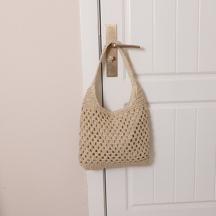 Damen Handtasche im Boho-Stil mit luftiger Häkelstruktur Karnz