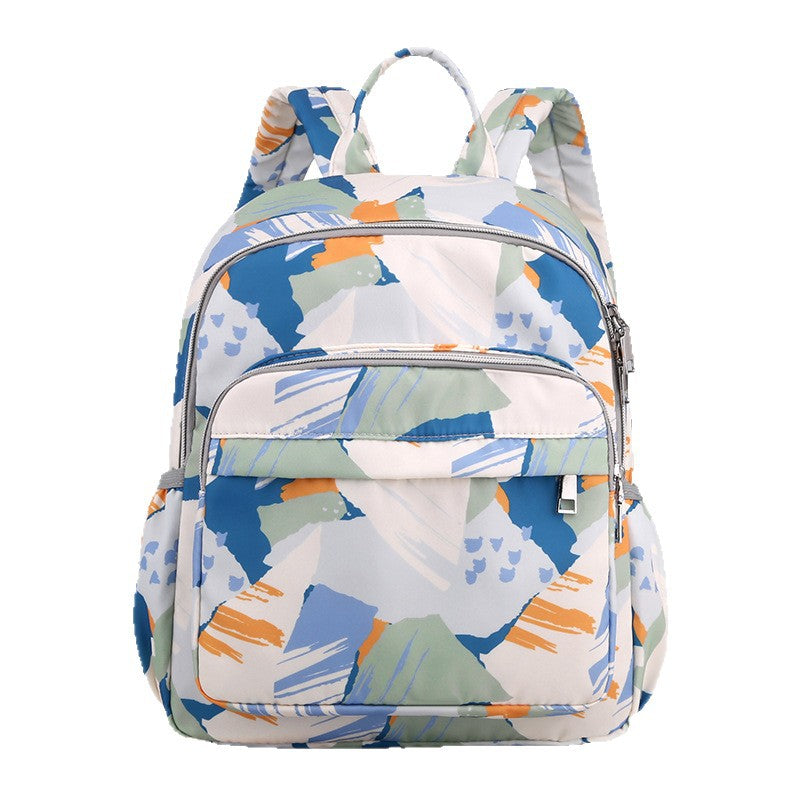 Blumenmuster Multi-Fach Rucksack Karnz