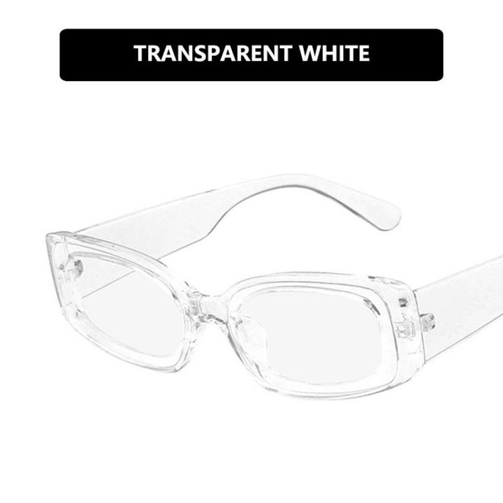 Damen modische transparente Sonnenbrille mit eckigem Design Karnz