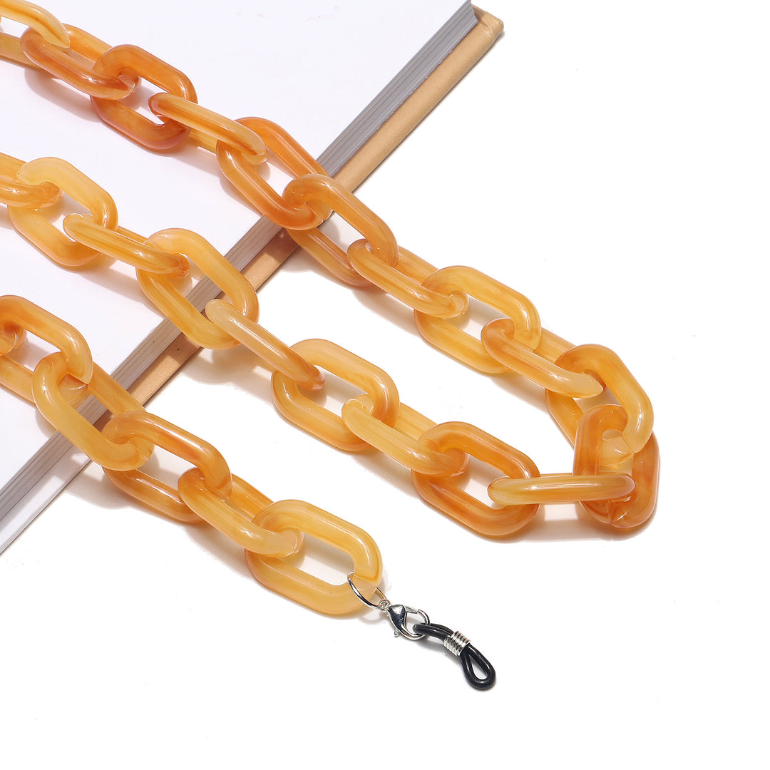Statement Acryl Brillen Kette Karnz