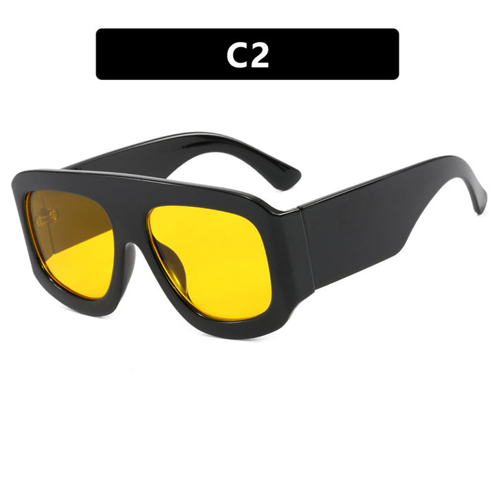 Damen modische oversized Sonnenbrille mit breitem Rahmen und schützendem UV-Filter Karnz