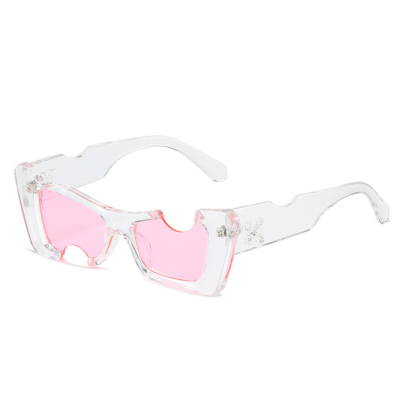 Damen übergroße geometrische Sonnenbrille Karnz