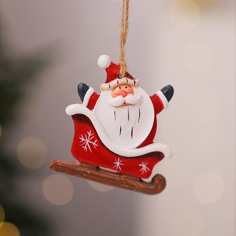 Dekorativer Weihnachtsstrumpf mit Rentiermotiv Karnz